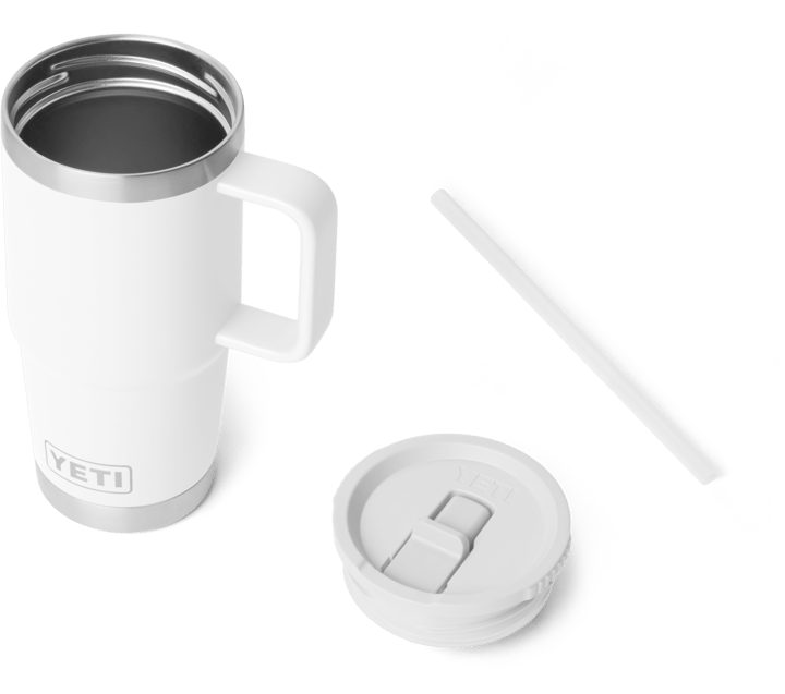 Yeti Rambler 591 ml Travel Straw Mug White Yeti