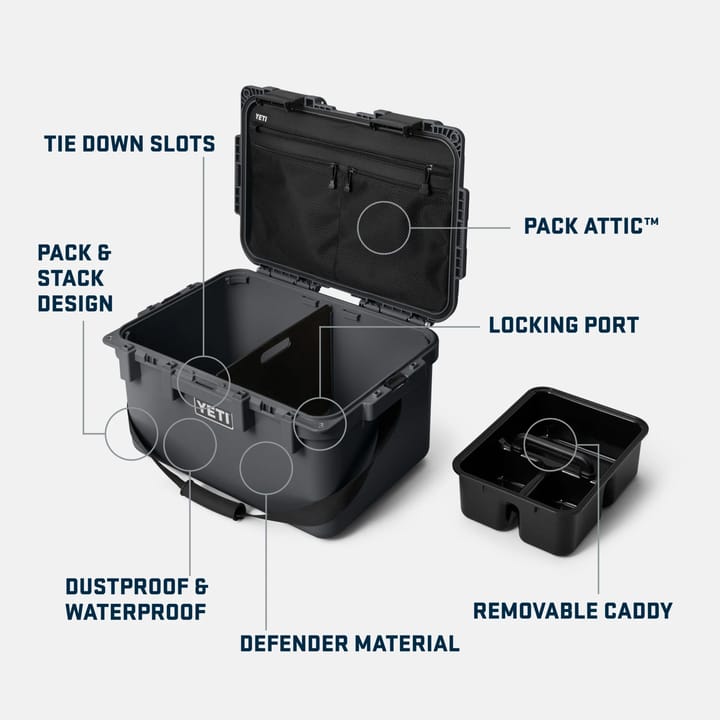 Yeti Loadout Gobox 30 Gear Case Charcoal Yeti