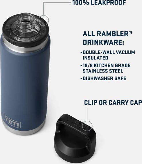 Yeti Rambler 769 ml Chug Bottle Black Yeti Yeti Rambler 769 ml Chug Bottle Black Yeti