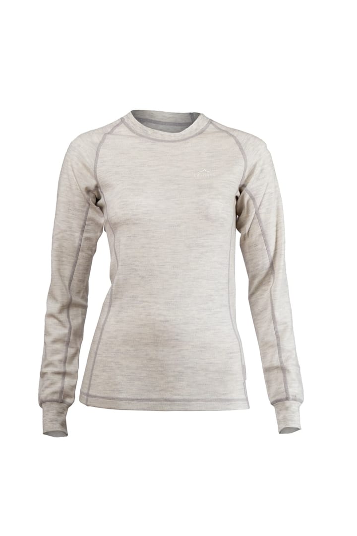 Fjellulla Women'S Crew Neck Light Grey Fjellulla