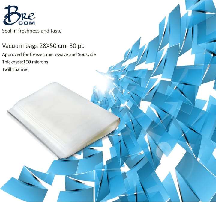 Brecom Pose Vakuum (28X50 cm) 30 stk Brecom Brecom Pose Vakuum (28X50 cm) 30 stk Brecom