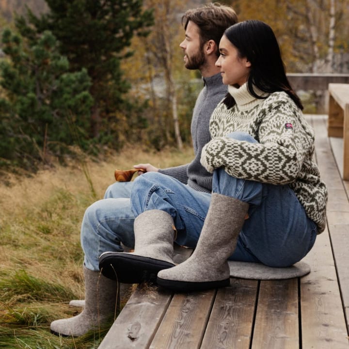 Tova Valenki Rough Natural Brown Tova