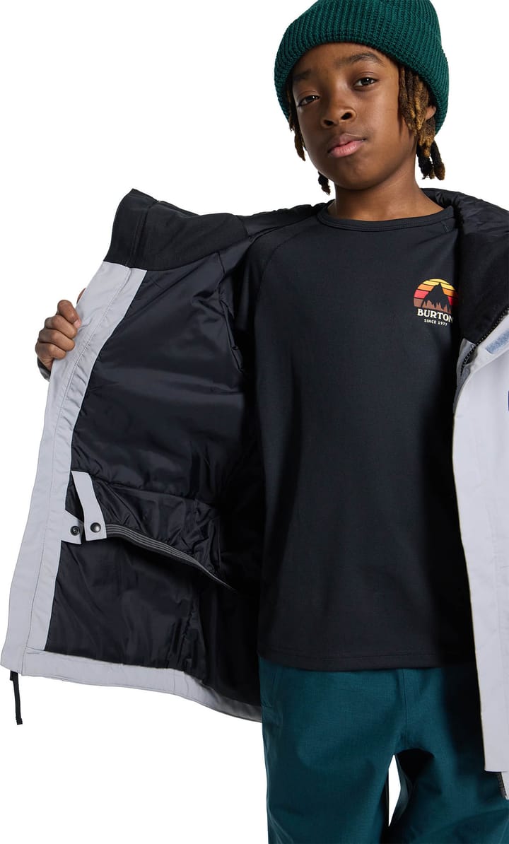 Burton Kids Skimmer Jacket Silver Sconce/true Black Burton