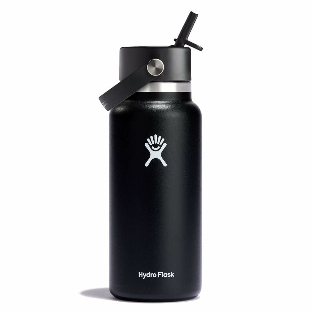 Hydro Flask 32 Oz Wide Flex Straw Cap Black