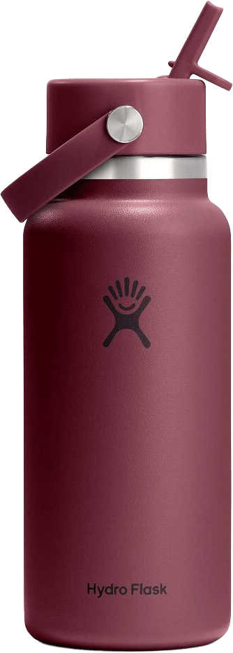 Hydro Flask Wide Flex Straw Cap 946ml Burgundy