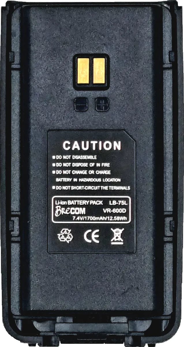 Brecom Batteri for Brecom VR-600 D 1700mAH Brecom