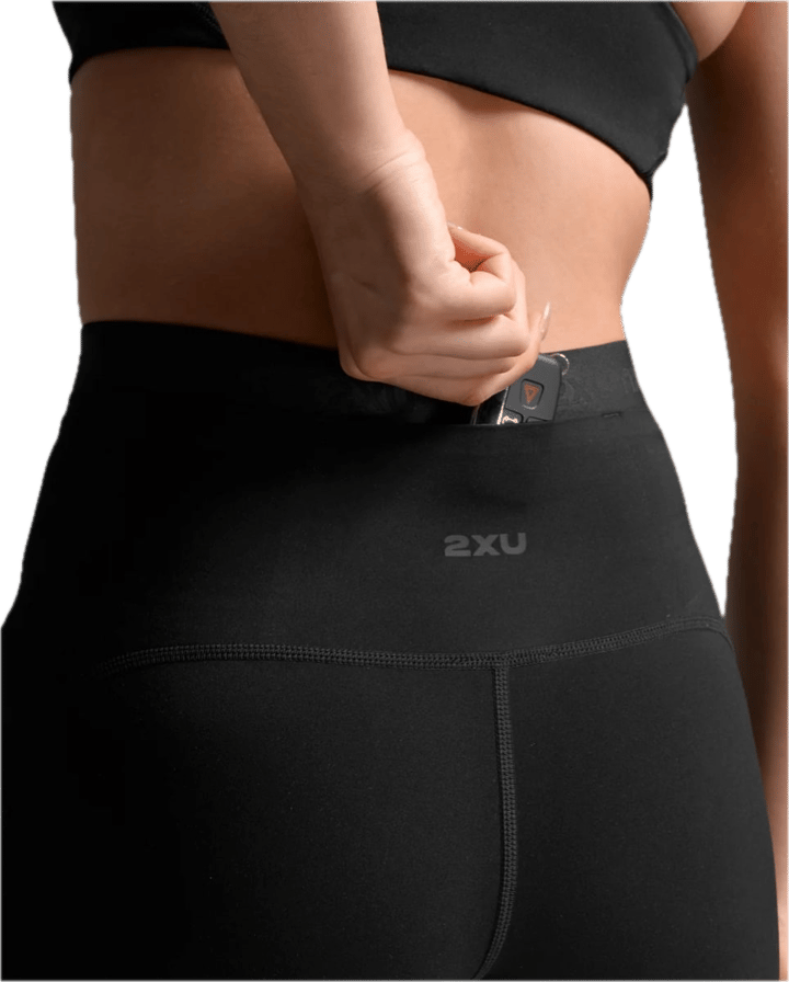 2XU Women's Form Stash Hi-Rise Bike Short Black/black1 2XU