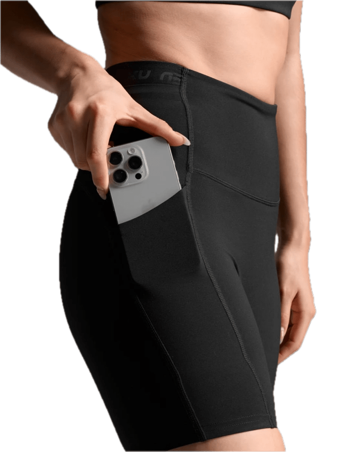 2XU Women's Form Stash Hi-Rise Bike Short Black/black1 2XU
