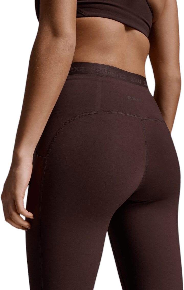 2XU Women's Form Stash Hi-Rise Compression 7/8 Bark/bark 2XU
