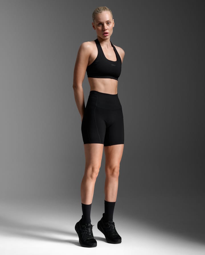 2XU Women's Form Stash Hi-Rise Compression 4 Inch Shorts Black/black 2XU