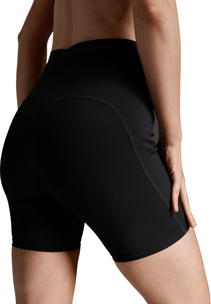 2XU Women's Form Stash Hi-Rise Compression 4 Inch Shorts Black/black 2XU
