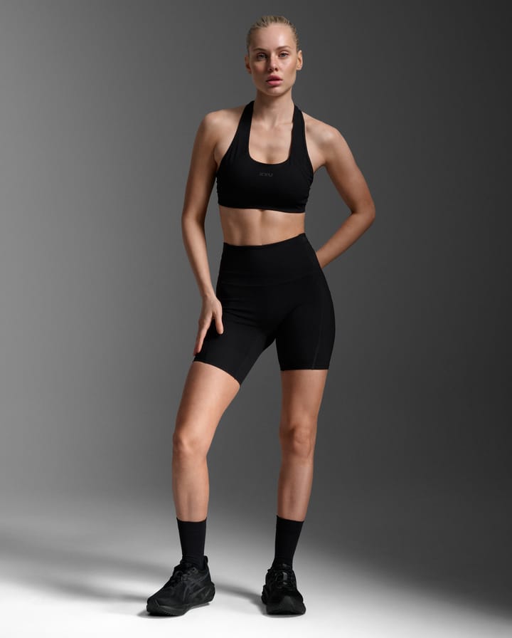 2XU Women's Form Stash Hi-Rise Compression 4 Inch Shorts Black/black 2XU