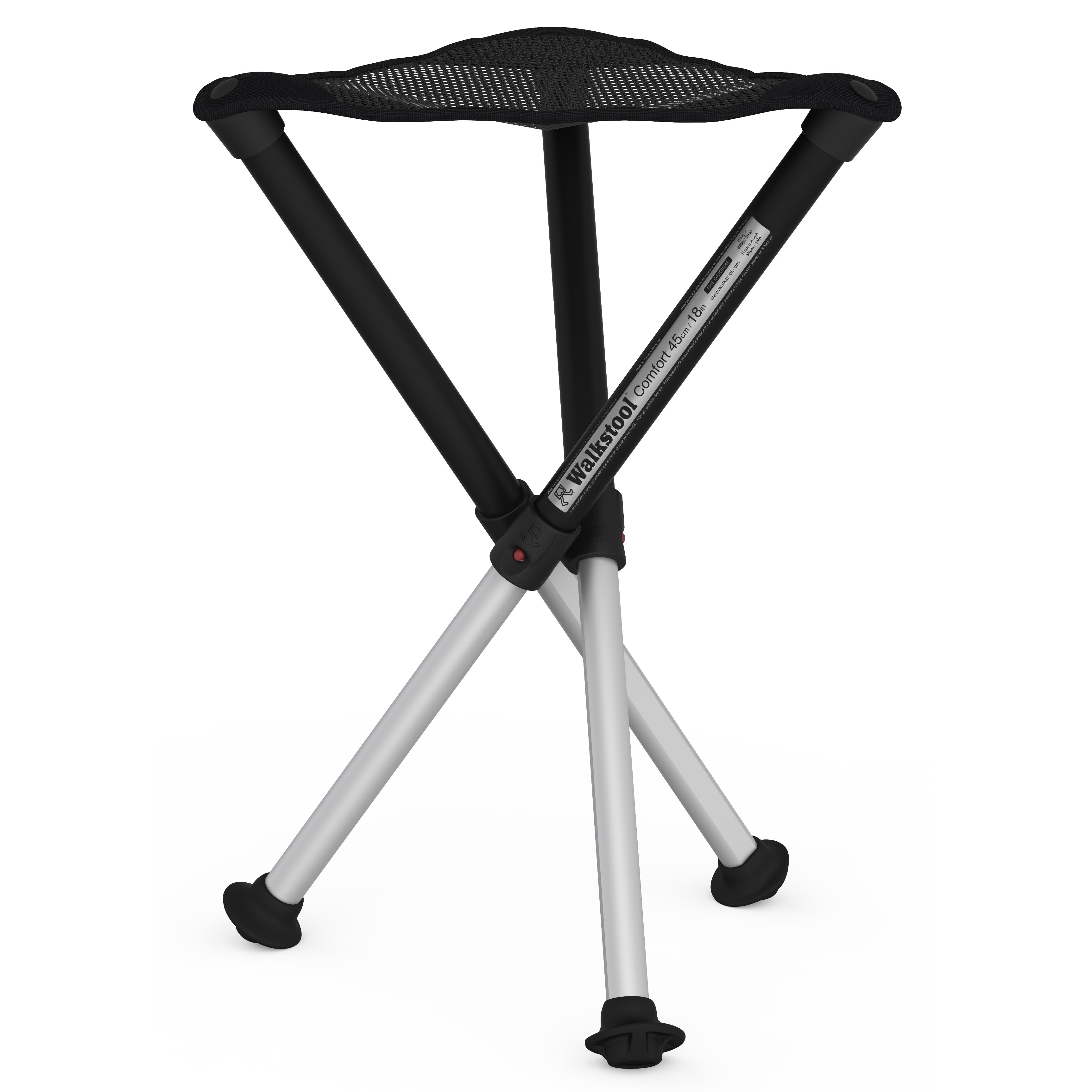 Walkstool Comfort 45 cm Black Campingmöbler 45 CM