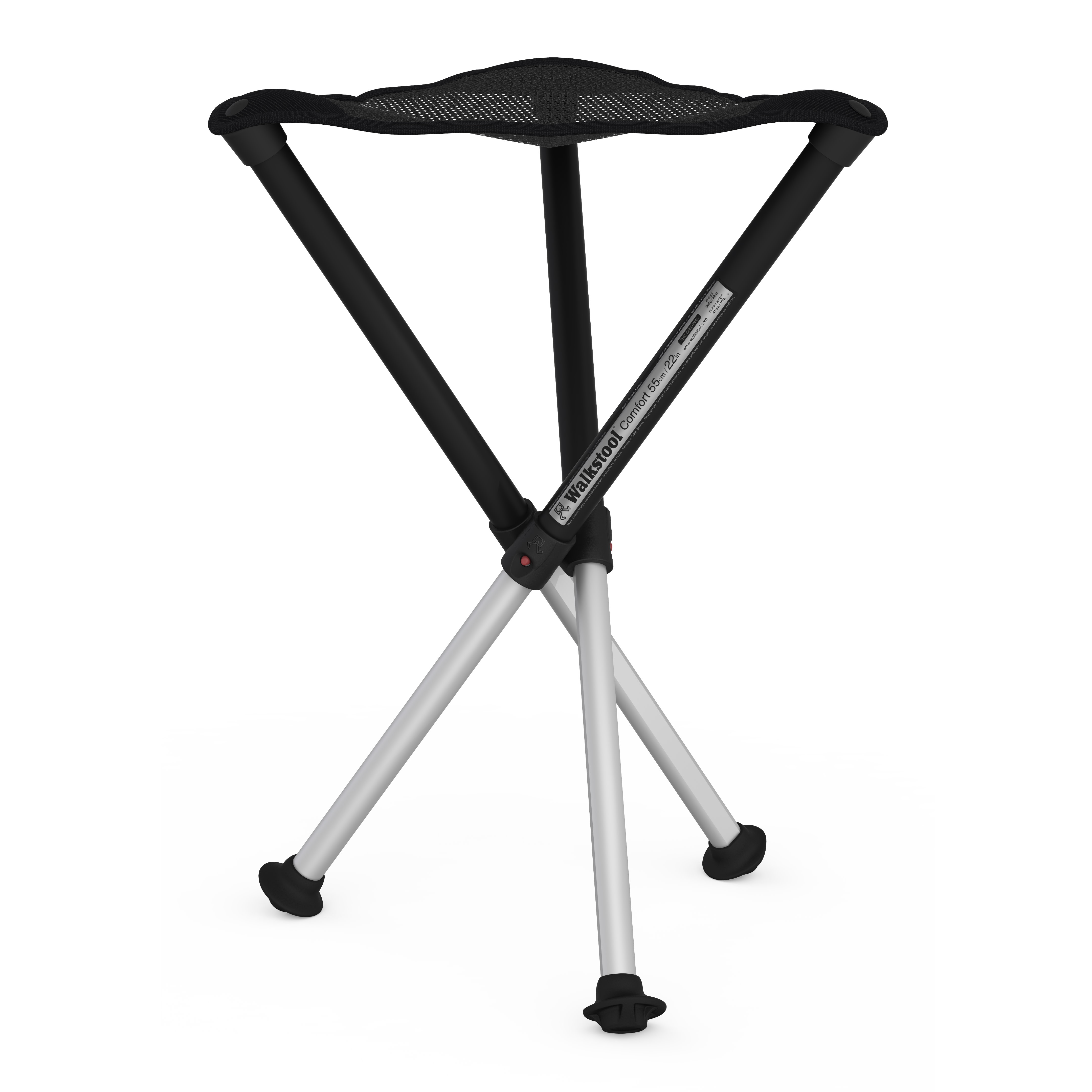 Walkstool Comfort 55 cm Black Campingmöbler 55 CM