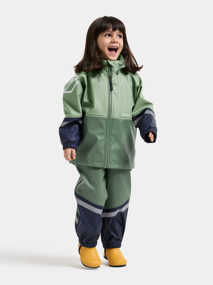 Didriksons Kids' Waterman Set 12 Sage Green Didriksons