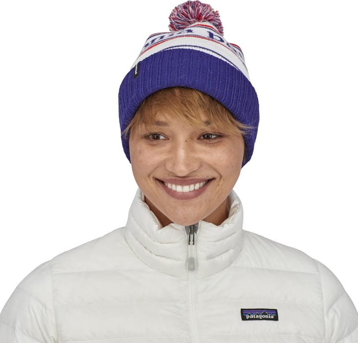 Patagonia Powder Town Beanie Park Stripe: Viking Blue Patagonia