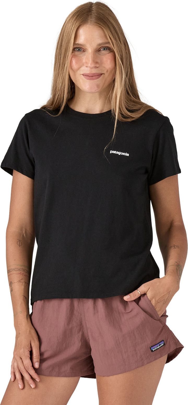 Patagonia Women's P-6 Logo Responsibili-Tee Black Patagonia