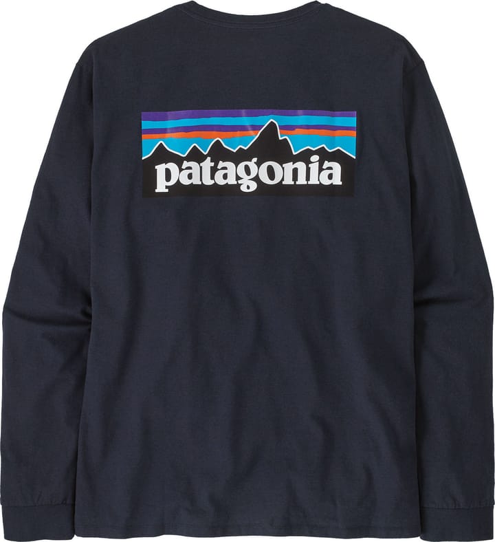 Patagonia Men's Longsleeve P-6 Logo Responsibili-Tee New Navy Patagonia