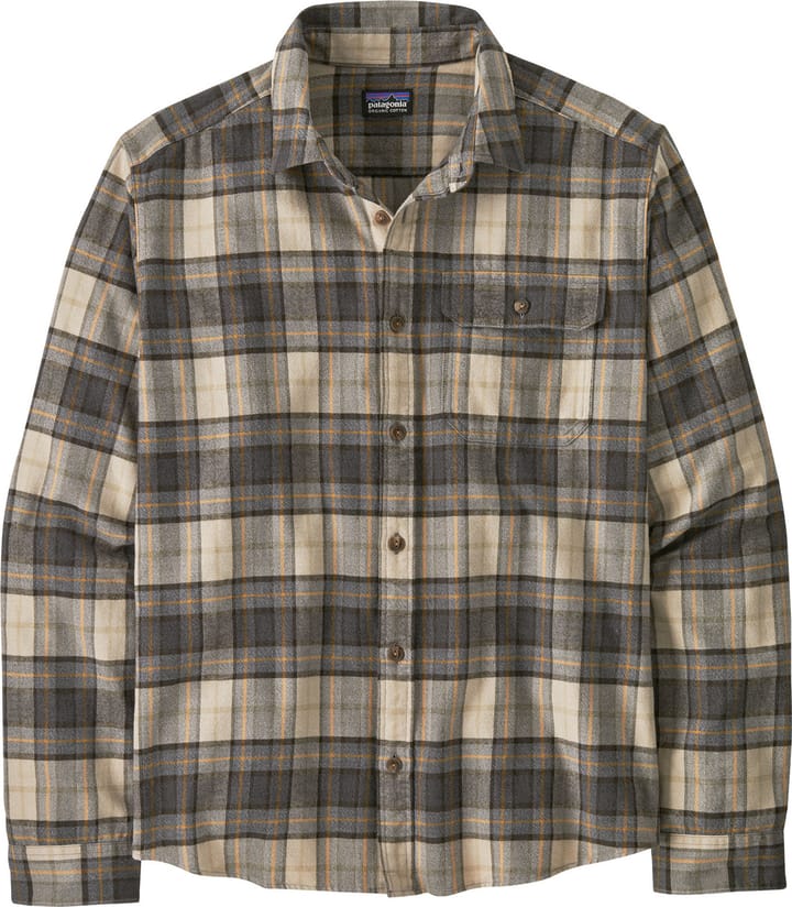 Patagonia Men's Long-Sleeved Lightweight Fjord Flannel Shirt Spotter: Forge Grey Patagonia Patagonia Men's Long-Sleeved Lightweight Fjord Flannel Shirt Spotter: Forge Grey Patagonia