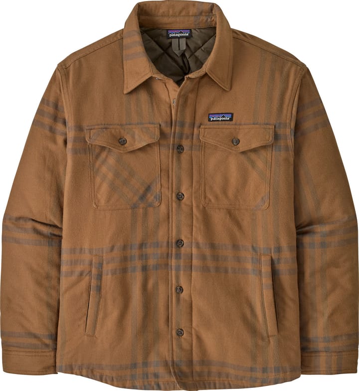 Patagonia Men's Lightweight Insulated Fjord Flannel Shirt Defend: Deer Brown Patagonia