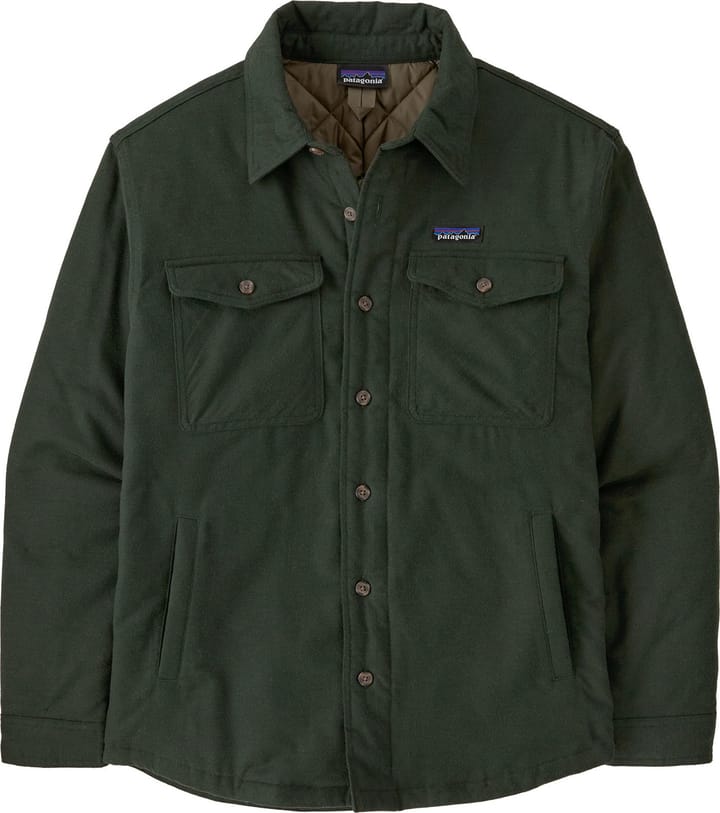 Patagonia Men's Lightweight Insulated Fjord Flannel Shirt Old Growth Green Patagonia