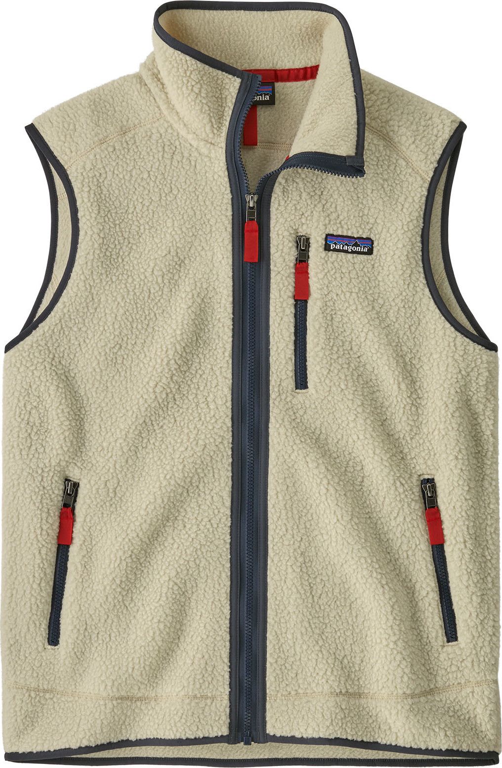 Patagonia Men's Retro Pile Vest Pelican W/smolder Blue