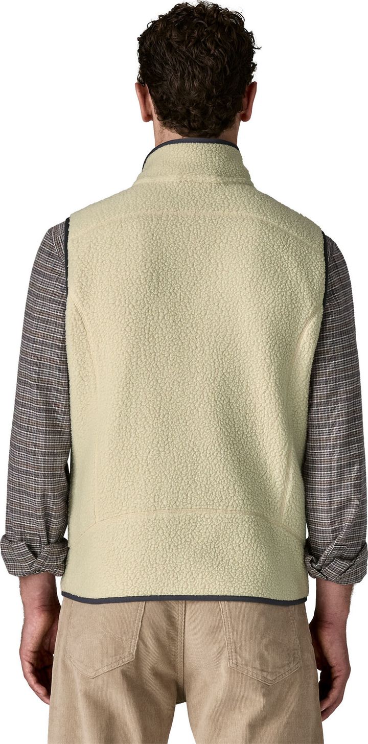 Patagonia Men's Retro Pile Vest Pelican W/smolder Blue Patagonia