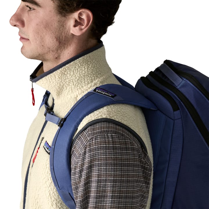 Patagonia Men's Retro Pile Vest Pelican W/smolder Blue Patagonia