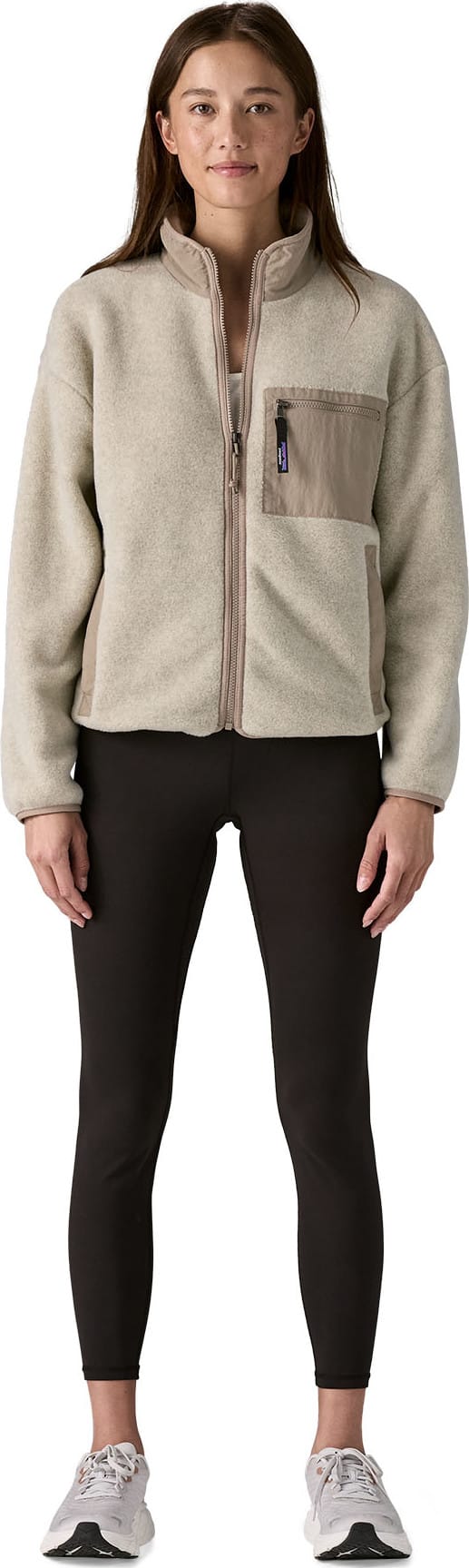 Patagonia Women's Synchilla Jacket Oatmeal Heather W/seabird Grey Patagonia Patagonia Women's Synchilla Jacket Oatmeal Heather W/seabird Grey Patagonia