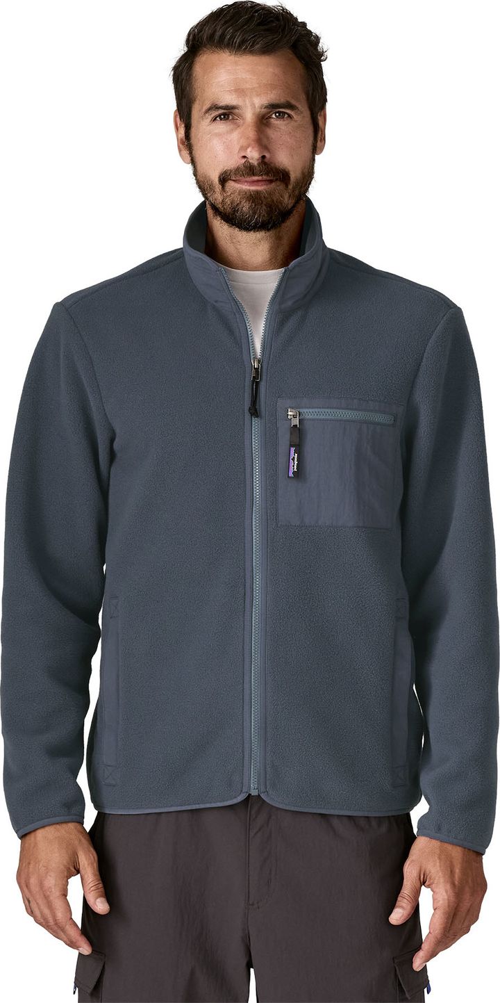 Patagonia Men's Synchilla Jacket Smolder Blue W/Smolder Blue Patagonia Patagonia Men's Synchilla Jacket Smolder Blue W/Smolder Blue Patagonia