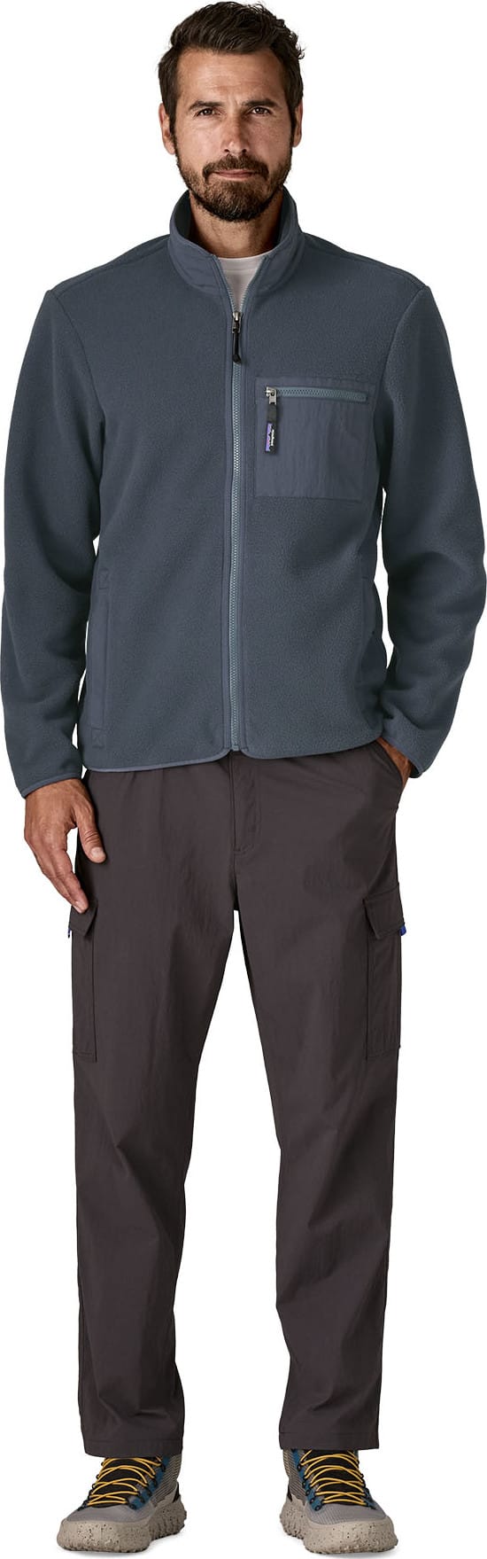 Patagonia Men's Synchilla Jacket Smolder Blue W/Smolder Blue Patagonia Patagonia Men's Synchilla Jacket Smolder Blue W/Smolder Blue Patagonia