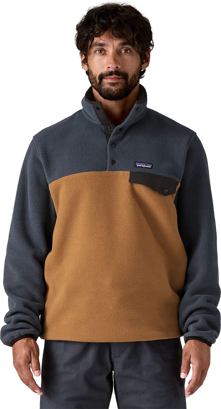 Patagonia Men's Lightweight Synchilla Snap-T Fleece Pullover Deer Brown Patagonia