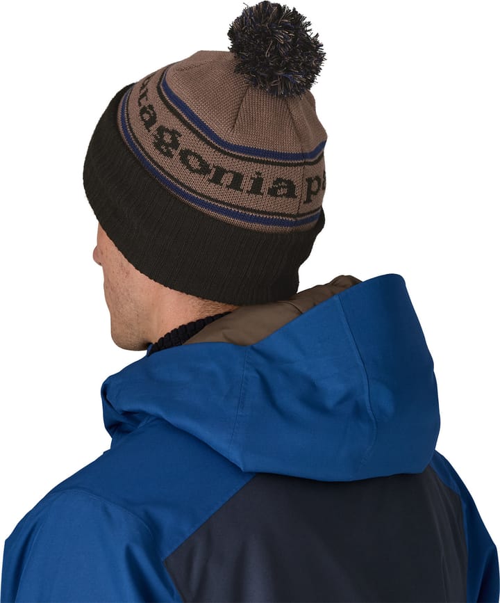 Patagonia Powder Town Beanie Park Stripe: Marlow Brown Patagonia
