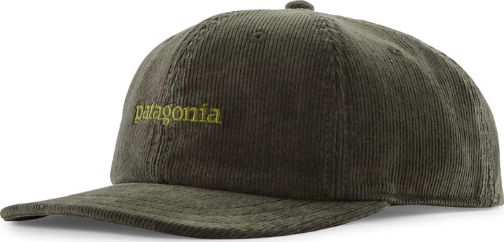 Patagonia Men's Corduroy Cap Text Logo: Old Growth Green Patagonia