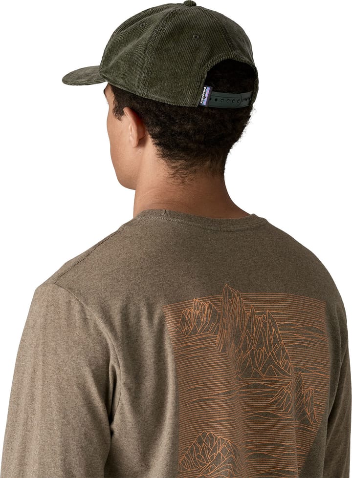 Patagonia Men's Corduroy Cap Text Logo: Old Growth Green Patagonia