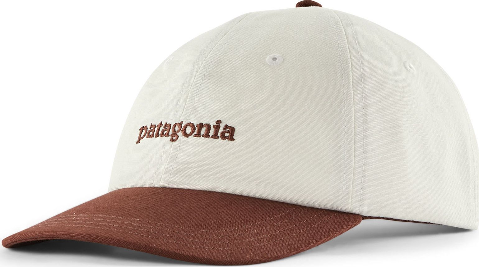 Patagonia Fitz Roy Icon Trad Cap Text Logo: Dried Vanilla