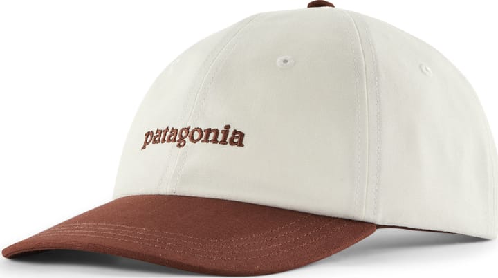 Patagonia Fitz Roy Icon Trad Cap Text Logo: Dried Vanilla Patagonia