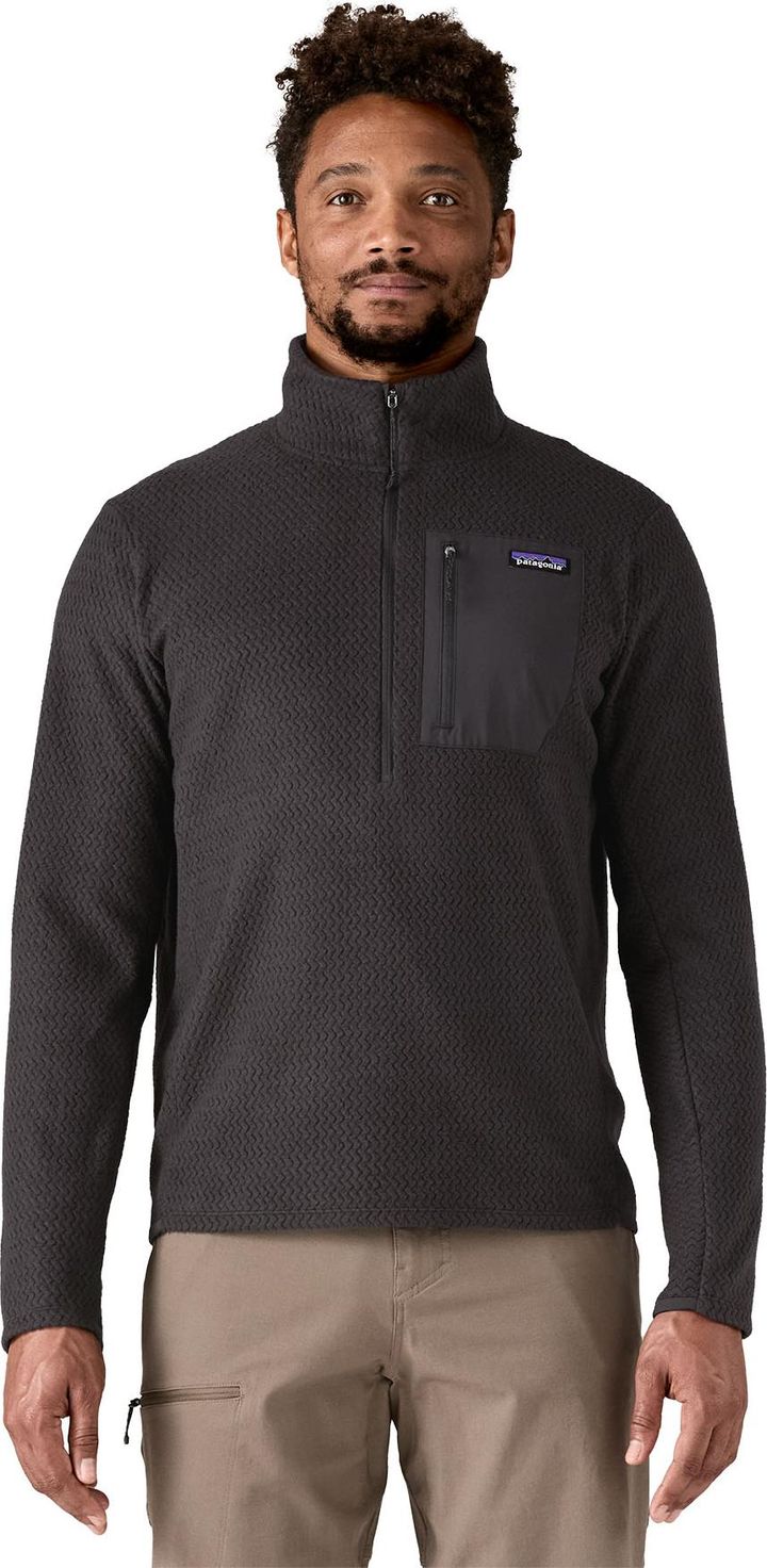 Patagonia Men's R1 Air Fleece Zip-Neck Black Patagonia