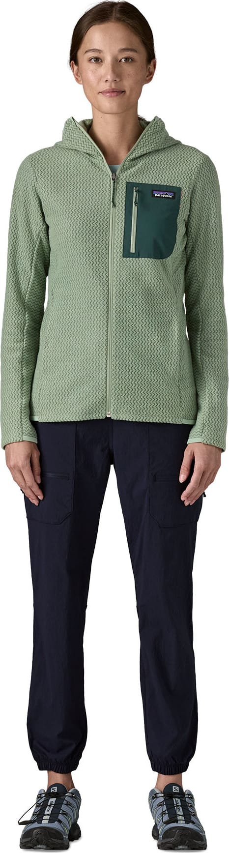 Patagonia Women's R1 Air Full-Zip Hoody Ellwood Green Patagonia