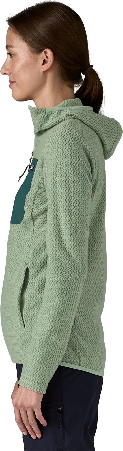 Patagonia Women's R1 Air Full-Zip Hoody Ellwood Green Patagonia