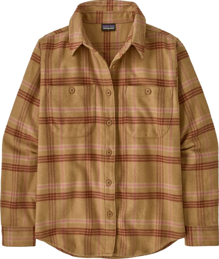 Patagonia Women's Fjord Flannel Shirt Old Spruce: Nest Brown Patagonia Patagonia Women's Fjord Flannel Shirt Old Spruce: Nest Brown Patagonia
