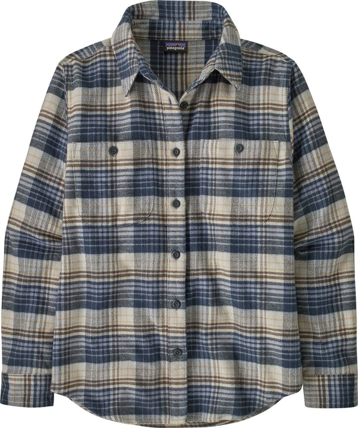 Patagonia Women's Fjord Flannel Shirt River Plaid: Barnacle Blue Patagonia