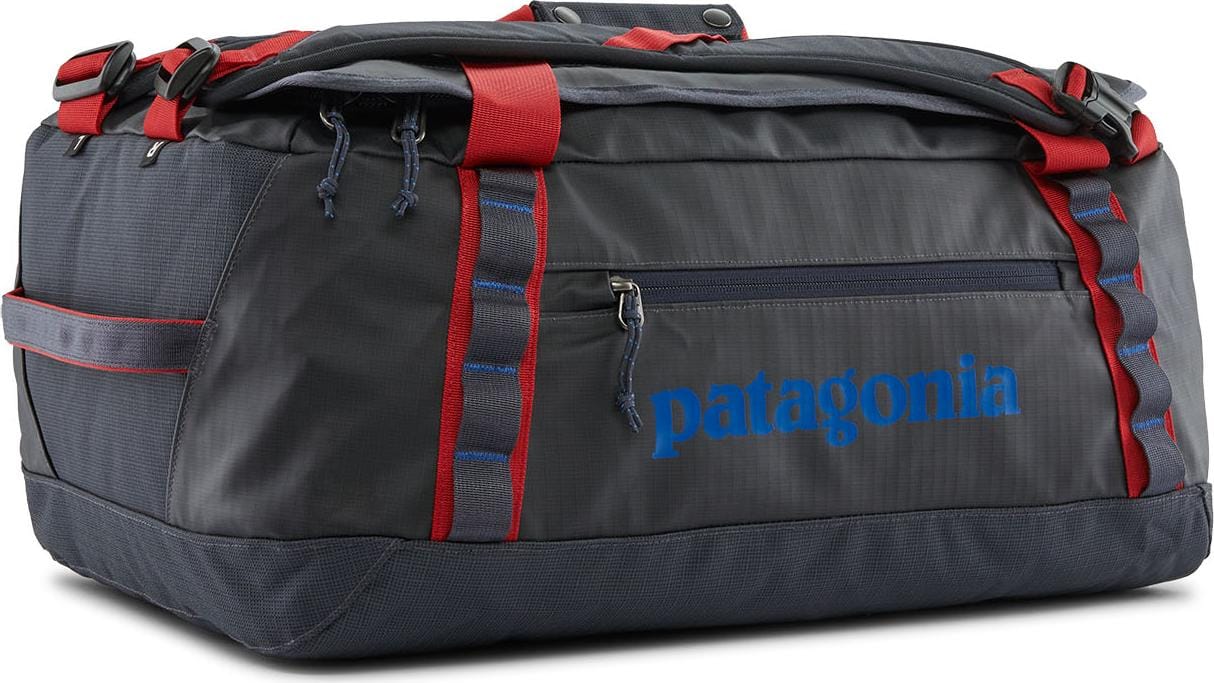 Patagonia Black Hole Duffel 40L Smolder Blue W/Amanita Red