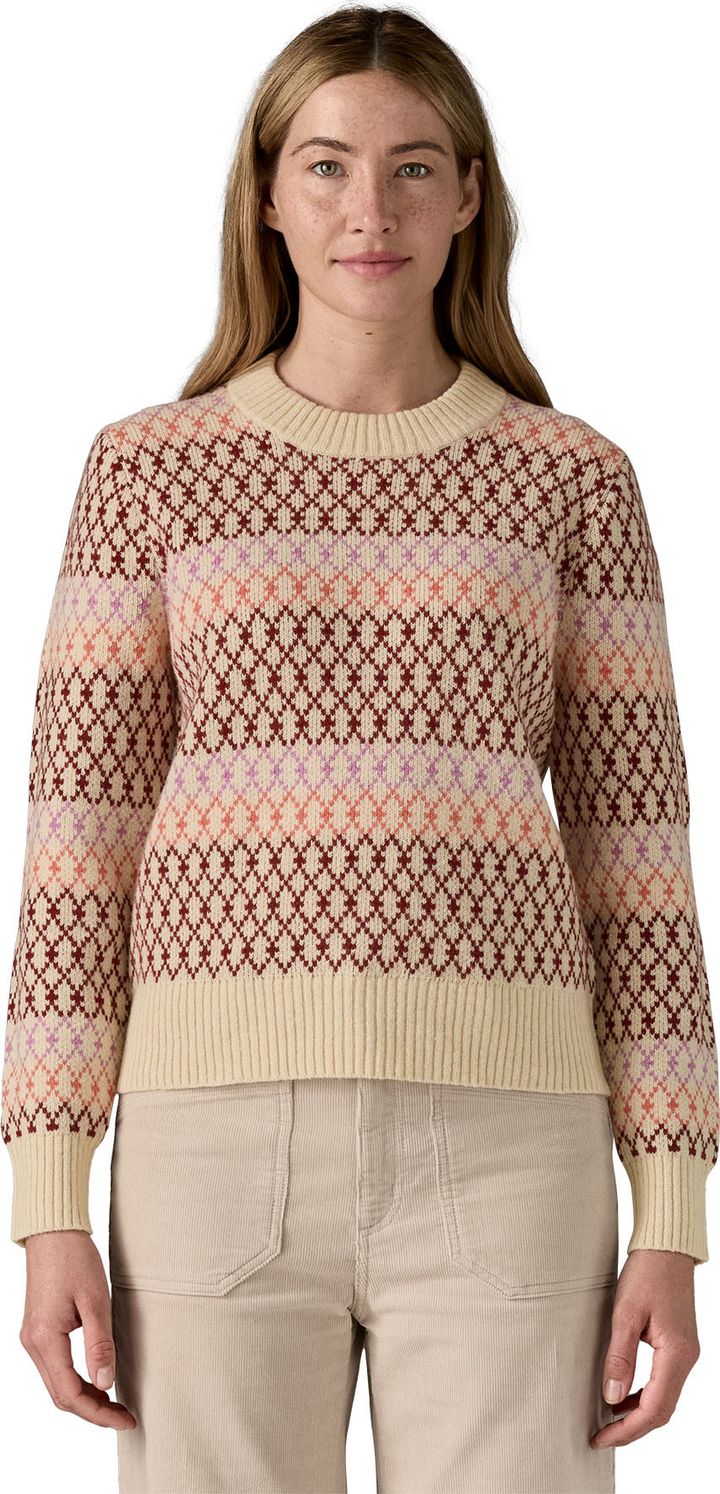 Patagonia Women's Recycled Wool-Blend Crewneck Sweater Starlight: Dark Natural Patagonia