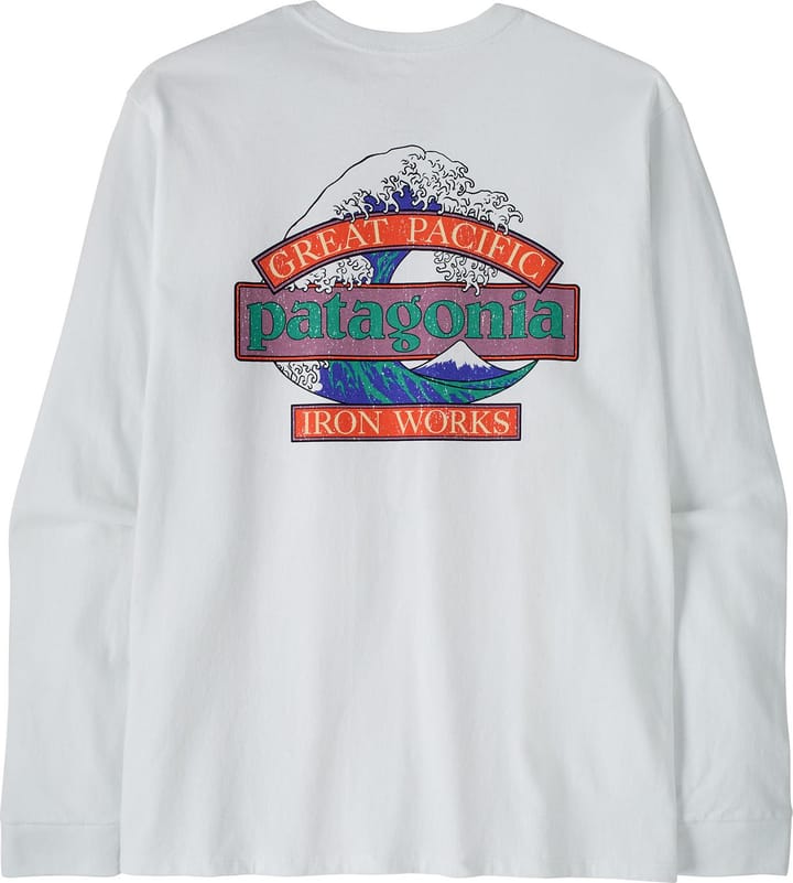 Patagonia Men's Long-Sleeved Great Waves Responsibili-Tee Fiber White Patagonia