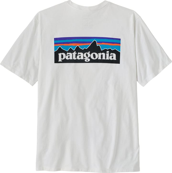Patagonia Men's P-6 Logo Responsibili-Tee Fiber White Patagonia