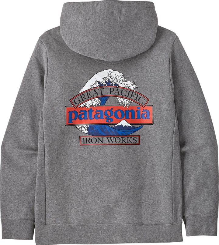 Patagonia Men's Great Waves Uprisal Hoody Gravel Heather Patagonia
