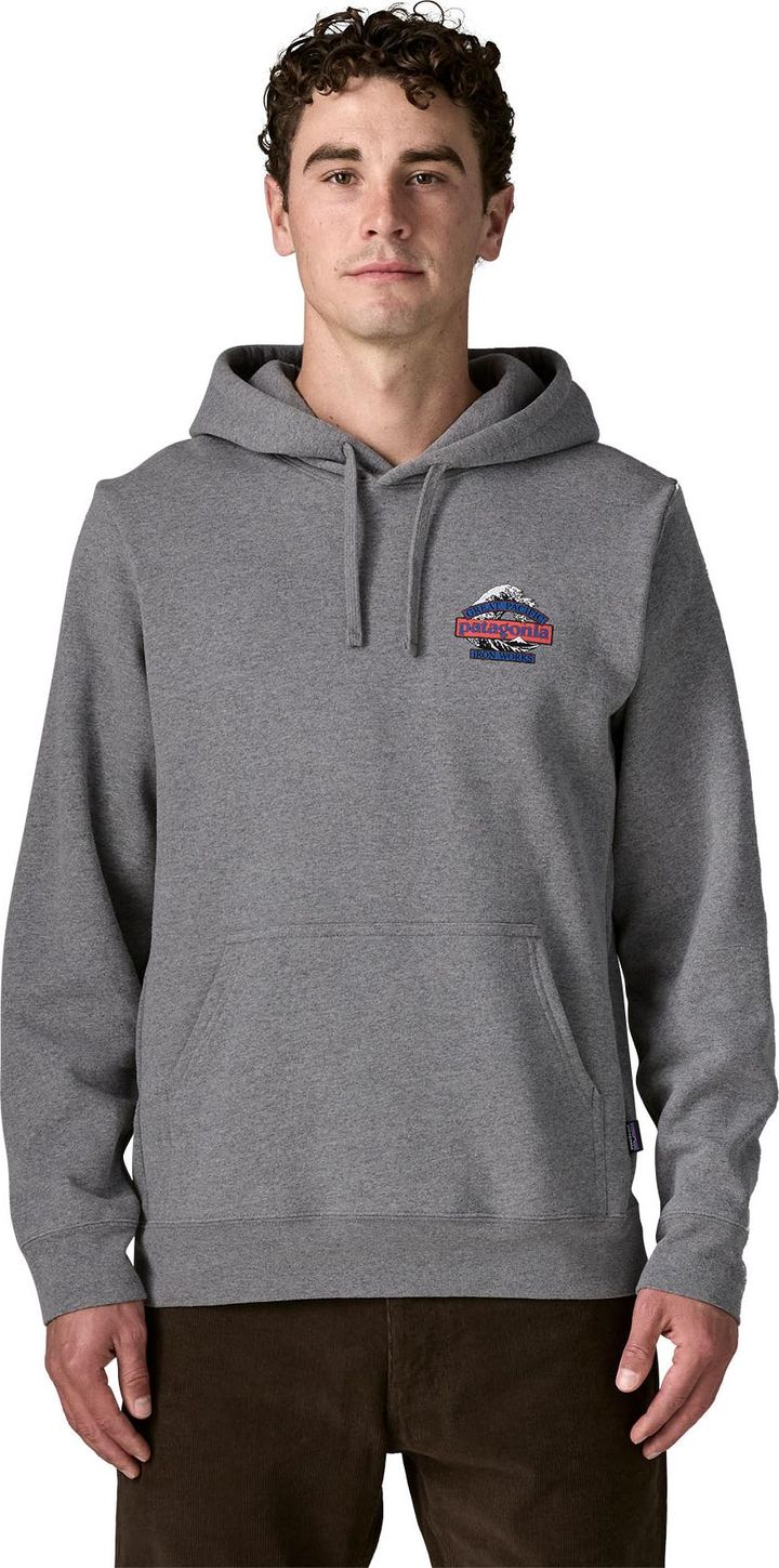 Patagonia Men's Great Waves Uprisal Hoody Gravel Heather Patagonia