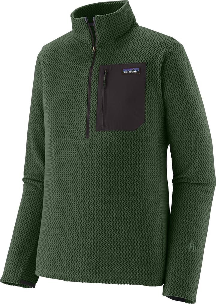 Patagonia Men's R1 Air Fleece Zip-Neck Treeline Green Patagonia