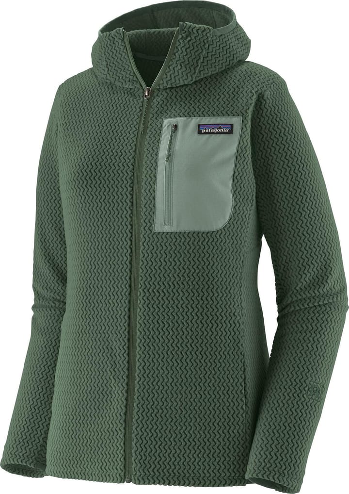 Patagonia Women's R1 Air Fleece Full-Zip Hoody Canopy Green Patagonia